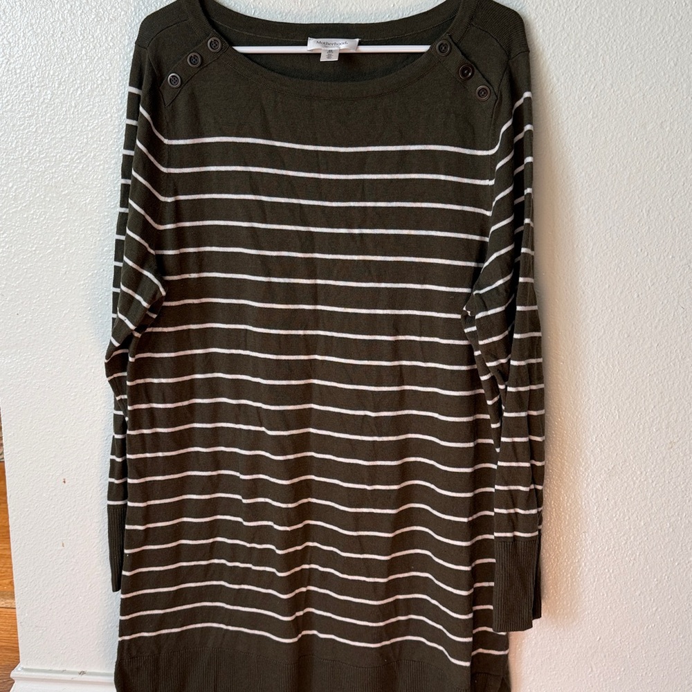 Motherhood Maternity Olive Knit Top